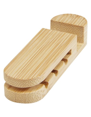 Organizador de cables de bambú Personalizado...