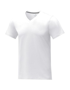 Camiseta de manga corta y cuello en V para hombre...