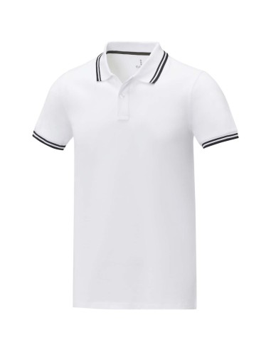 Polo de manga corta con ribete para hombre Personalizado 638108