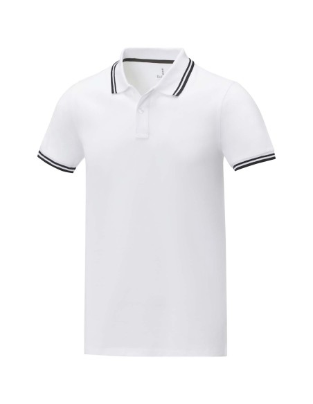 Polo de manga corta con ribete para hombre Personalizado 638108