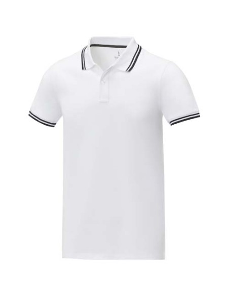 Polo de manga corta con ribete para hombre Personalizado 638108