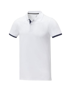 Polo de manga corta de dos tonos para hombre...
