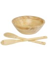 Ensaladera y cubiertos de bambú Personalizado 6113268 - Imagen 1