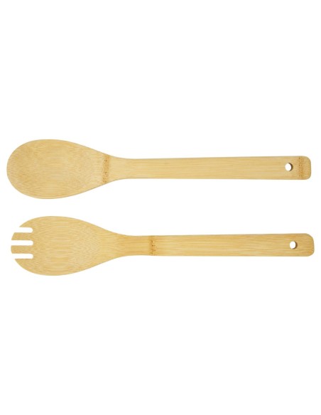 Ensaladera y cubiertos de bambú Personalizado 6113268