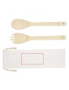 Cuchara y tenedor de bambú para ensalada Personalizada 6113269 - Imagen 5