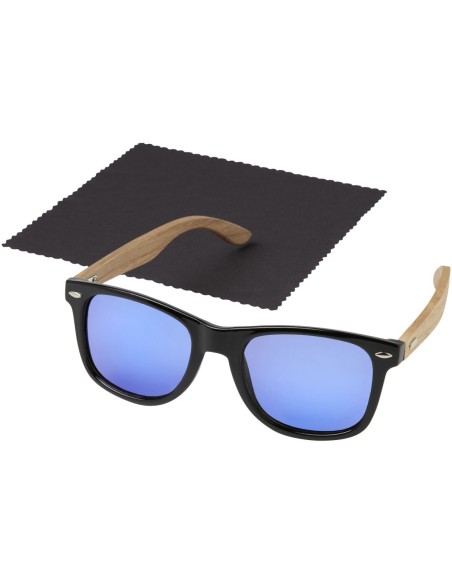 Gafas de sol polarizadas con cristal de espejo de PET reciclado/madera en caja de regalo Personalizado 6127002