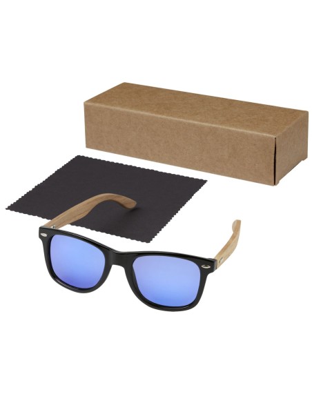 Gafas de sol polarizadas con cristal de espejo de PET reciclado/madera en caja de regalo Personalizado 6127002