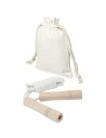Cuerda de saltar de madera en bolsa de algodón Personalizado 6127020 - Imagen 1