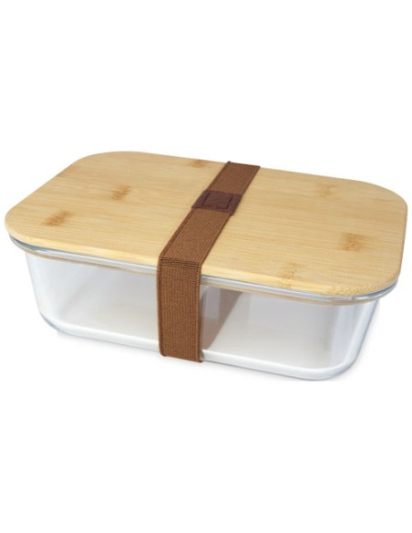 Fiambrera de vidrio con tapa de bambú Personalizado 6113276
