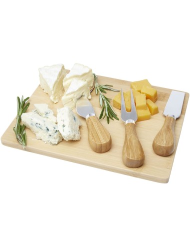 Tabla de quesos y utensilios de bambú...
