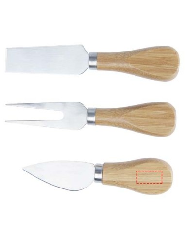 Tabla de quesos y utensilios de bambú...