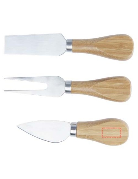Tabla de quesos y utensilios de bambú Personalizado 6113301