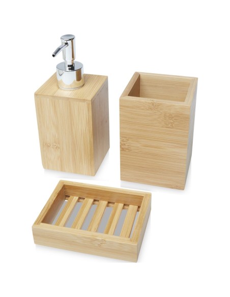 Set de baño de bambú de 3 piezas Personalizado 6126195
