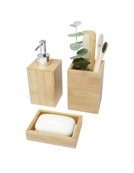 Set de baño de bambú de 3 piezas Personalizado 6126195