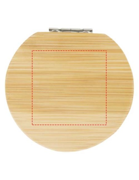 Espejo de bolsillo de bambú Personalizado 6126196