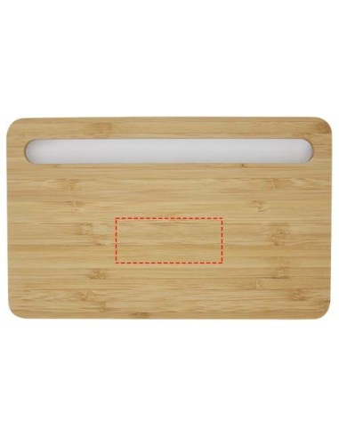 Cargador inalámbrico de bambú de 10 W...