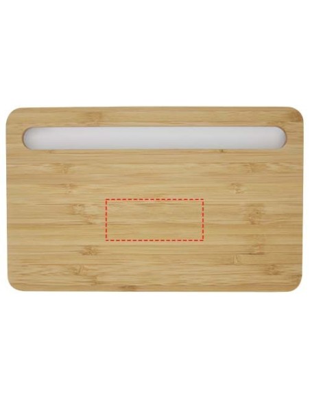 Cargador inalámbrico de bambú de 10 W Personalizado 6124252