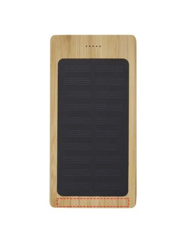 Batería externa solar de bambú de 8000 mAh...