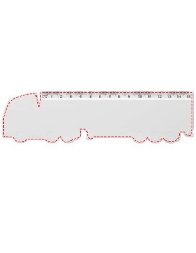 Regla de plástico reciclado con forma de camión...