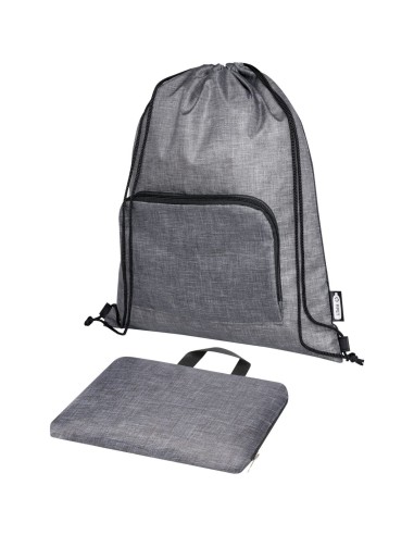 Bolsa con cordón plegable reciclada de 7L...