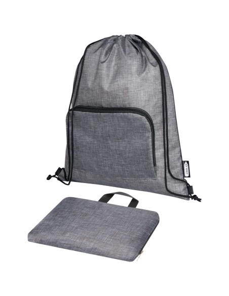 Bolsa con cordón plegable reciclada de 7L Personalizado 6120646