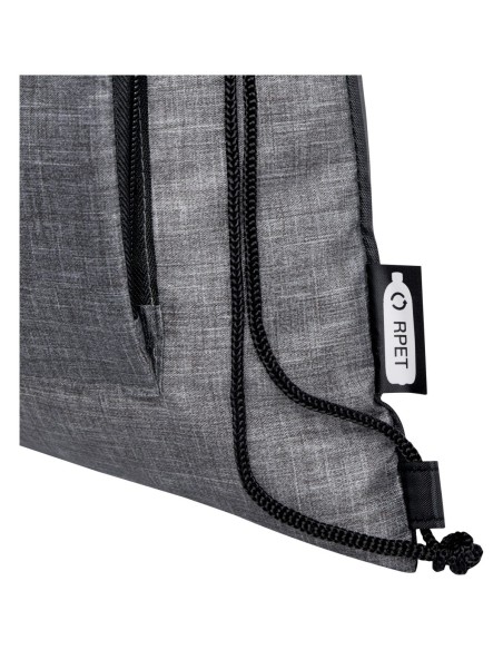 Bolsa con cordón plegable reciclada de 7L Personalizado 6120646
