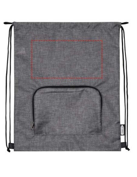 Bolsa con cordón plegable reciclada de 7L Personalizado 6120646