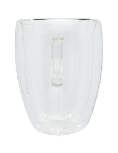 Dos tazas de vidrio de doble pared de 350 ml...