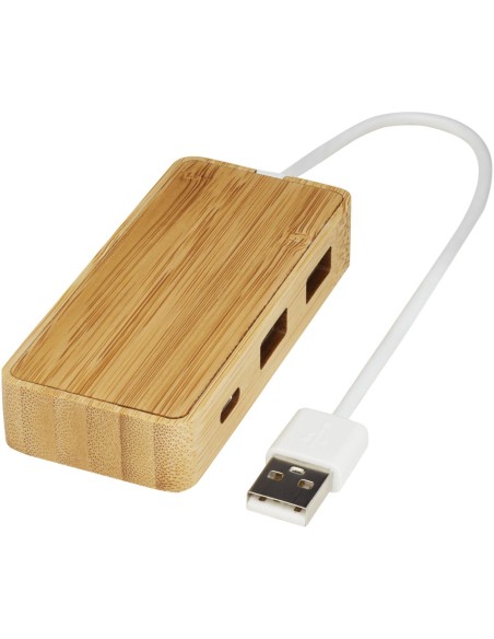 Hub USB de bambú Personalizado 6124306