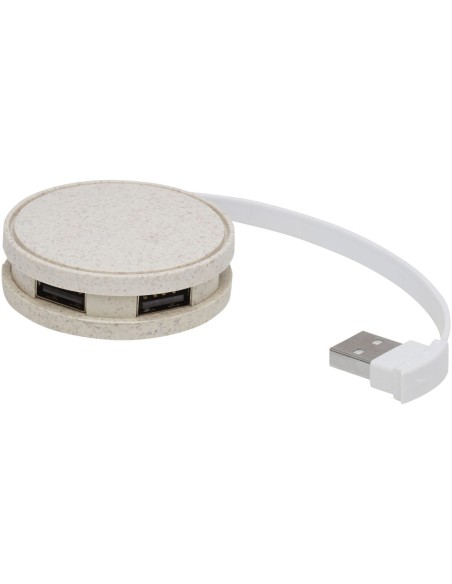 Hub USB de paja de trigo Personalizado 6124309