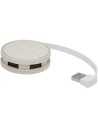 Hub USB de paja de trigo Personalizado 6124309 - Imagen 1