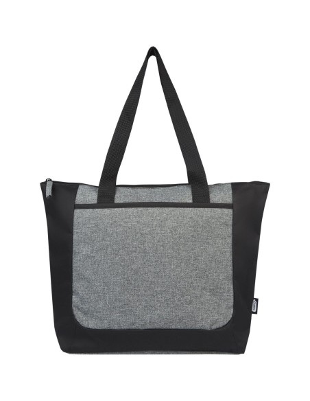 Bolsa Tote reciclada GRS en dos tonos con cremallera de 15 L Personalizado 6120657