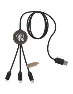 Cable de carga 3 en 1 extendido de PET reciclado con...
