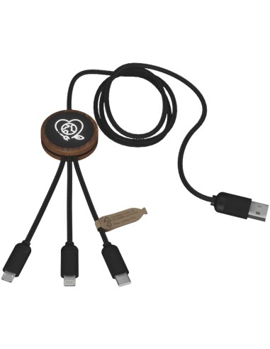 Cable de carga 3 en 1 extendido de PET...