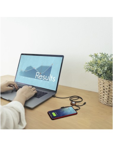 Cable de carga 3 en 1 extendido de PET...