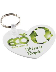Llavero reciclado con forma de corazón Personalizado 6210473