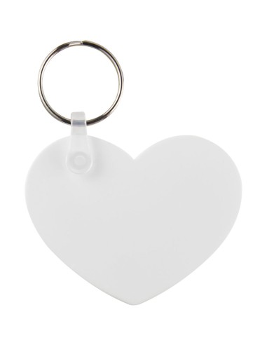 Llavero reciclado con forma de corazón...