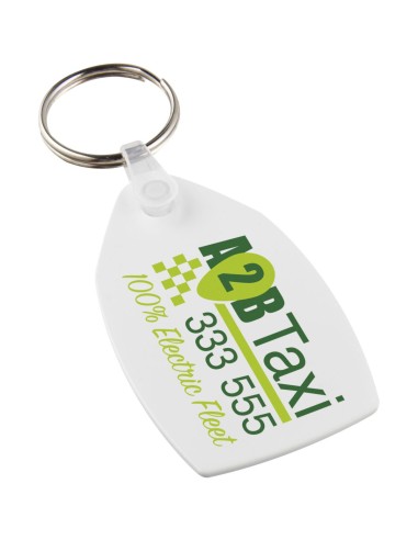 Llavero reciclado en forma de rectángulo Personalizado 6210476