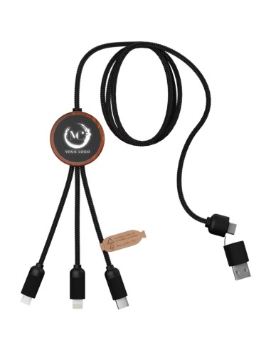Cable de carga de 40 W 5 en 1 de PET reciclado...