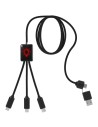 Cable de carga extensible 5 en 1 Personalizada 62PX064 - Imagen 1