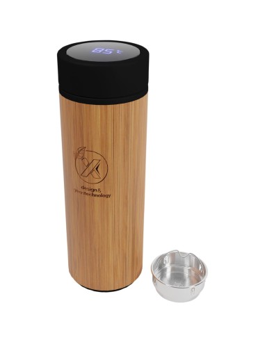 Botella inteligente de bambú de 500 ml...