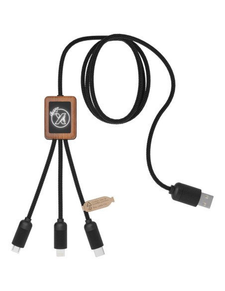 Cable de bambú 3 en 1 Personalizado 662PX055