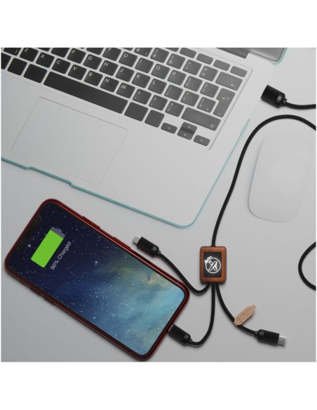 Cable de bambú 3 en 1 Personalizado 662PX055