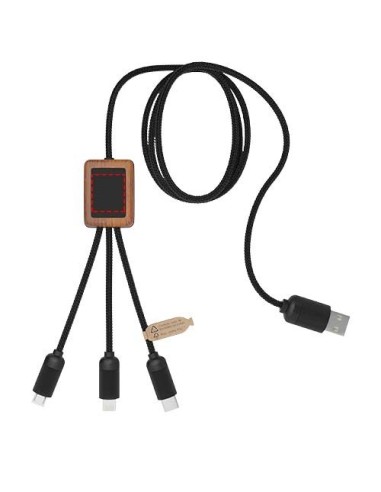 Cable de bambú 3 en 1 Personalizado 662PX055