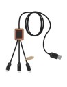 Cable de bambú 3 en 1 Personalizado 62PX055 - Imagen 4