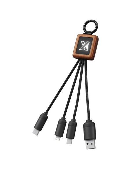 SCX.design Cable de madera de 20 W FSC fácil de usar C-19 Personalizado 662PX044