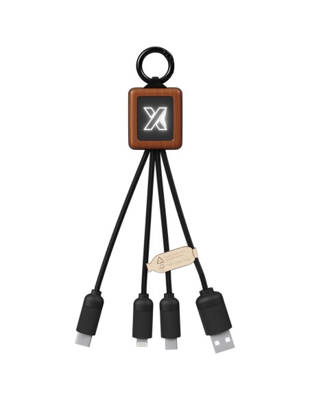 SCX.design Cable de madera de 20 W FSC fácil de usar C-19 Personalizado 662PX044