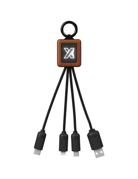 SCX.design Cable de madera de 20 W FSC fácil de usar C-19 Personalizado 662PX044