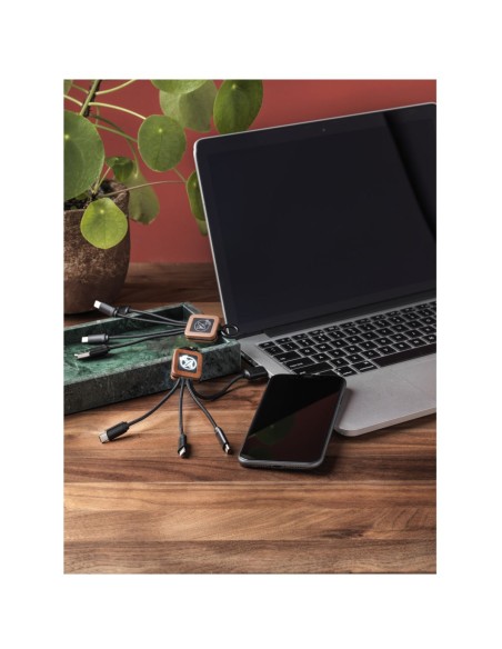 SCX.design Cable de madera de 20 W FSC fácil de usar C-19 Personalizado 662PX044