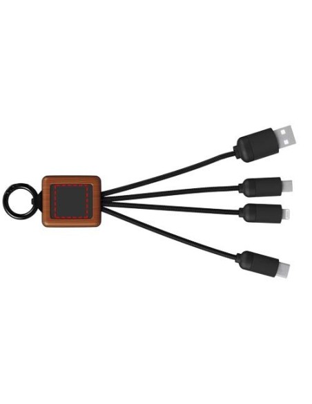 SCX.design Cable de madera de 20 W FSC fácil de usar C-19 Personalizado 662PX044